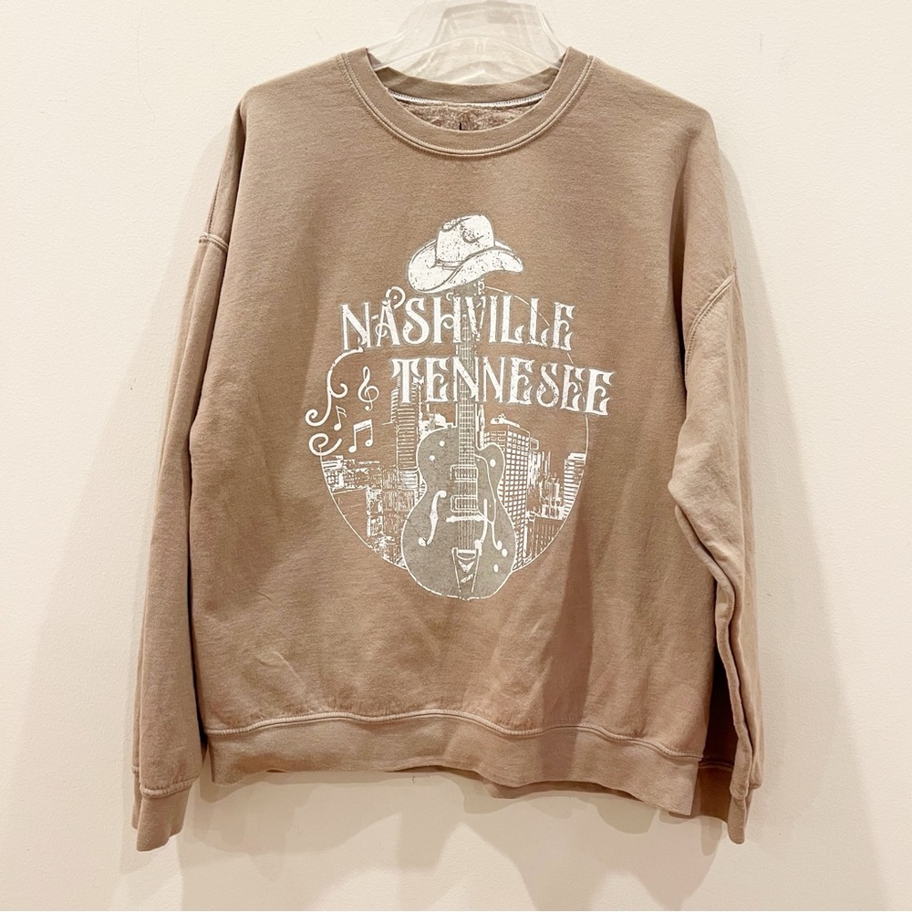 Nashville Tennessee Sweatshirt Goodie Two Sleeves Large Unisex Oversized